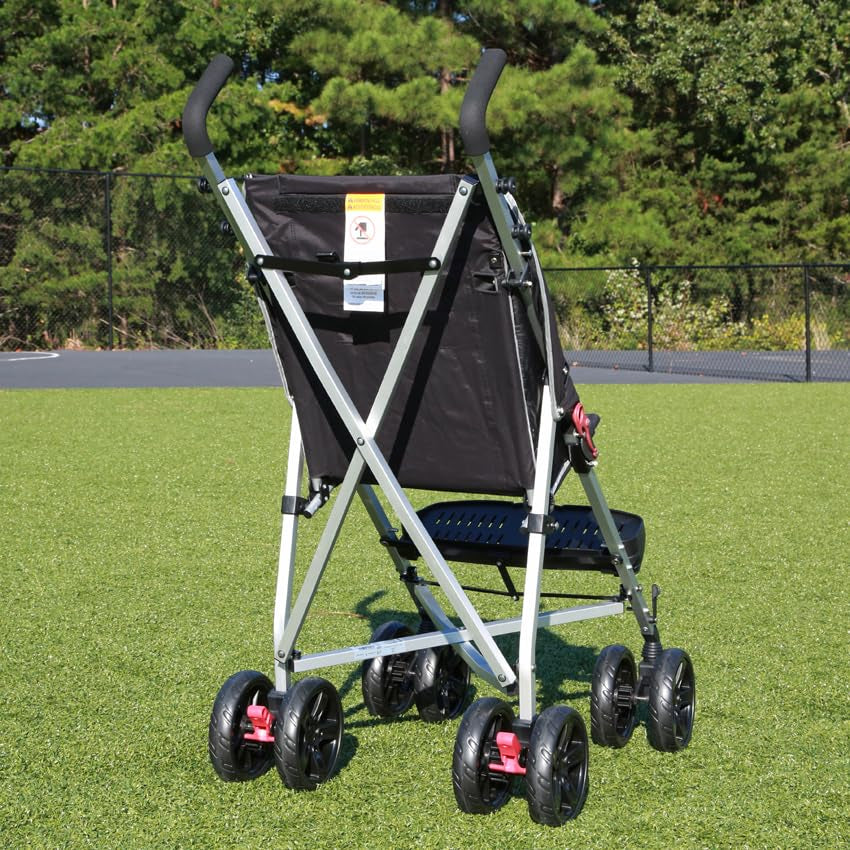 XL Special Needs Stroller, Disability Stroller for Older Child, Larger Size Pushchair, Easy Folding System, Lightweight Aluminum Frame (Black)