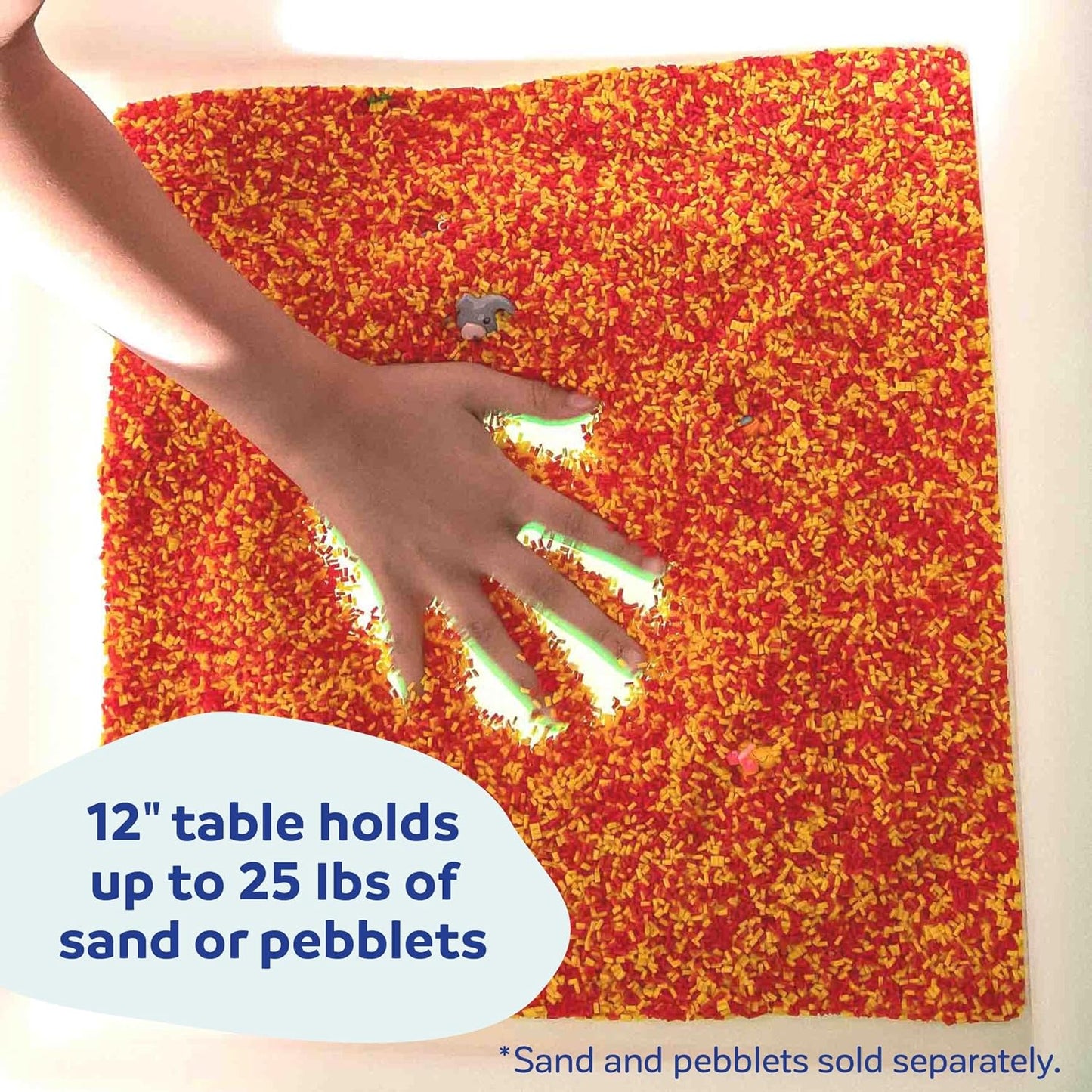 Limelite LED Sand Table, Color Light up Sensory Bin Table for Kids 5+
