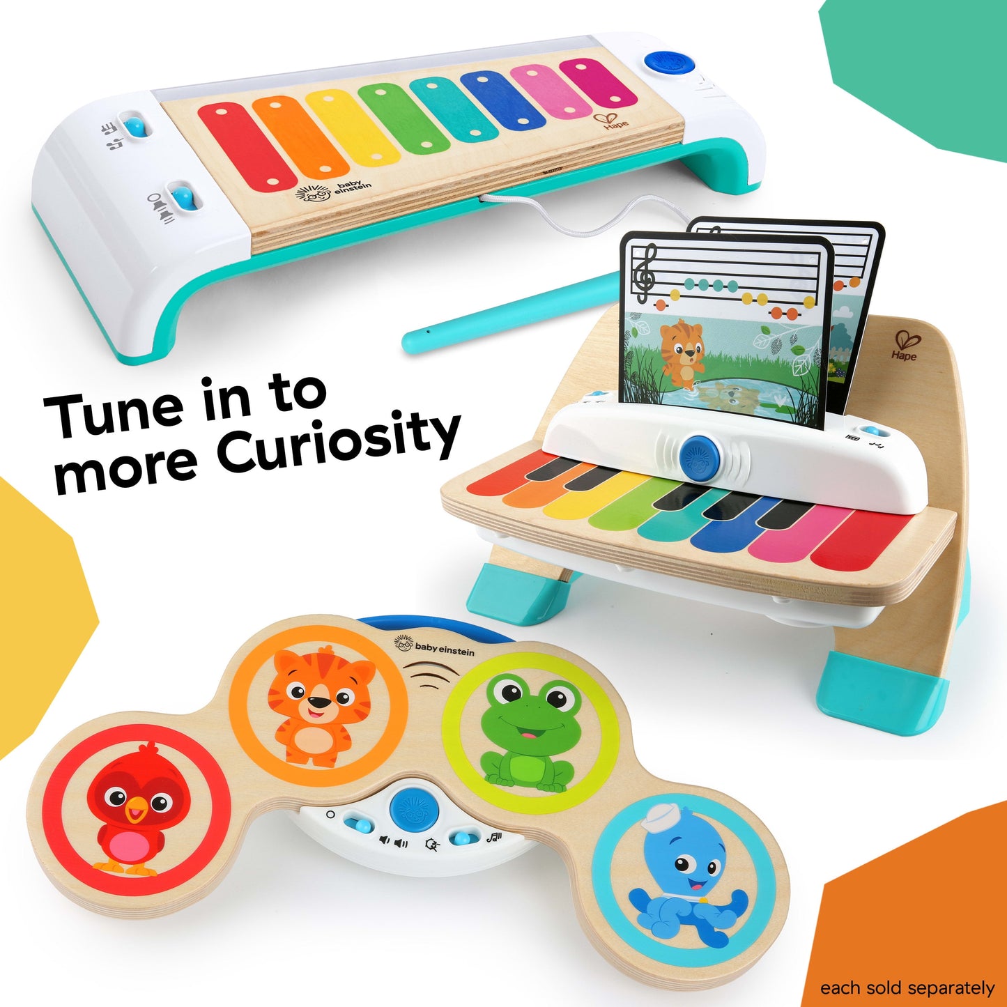 Magic Touch Piano Wooden Musical Toddler Toy, Ages 12 Months +