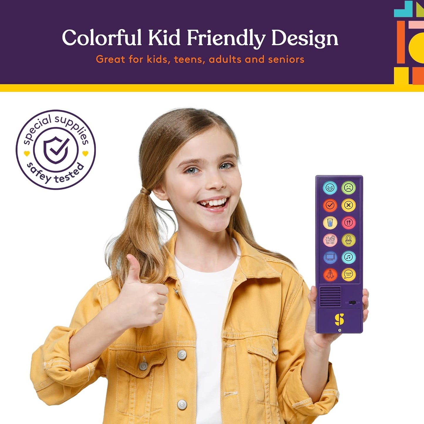 AAC Communication Device for Speech Therapy, Talking Device for Non Verbal Kids & Adults