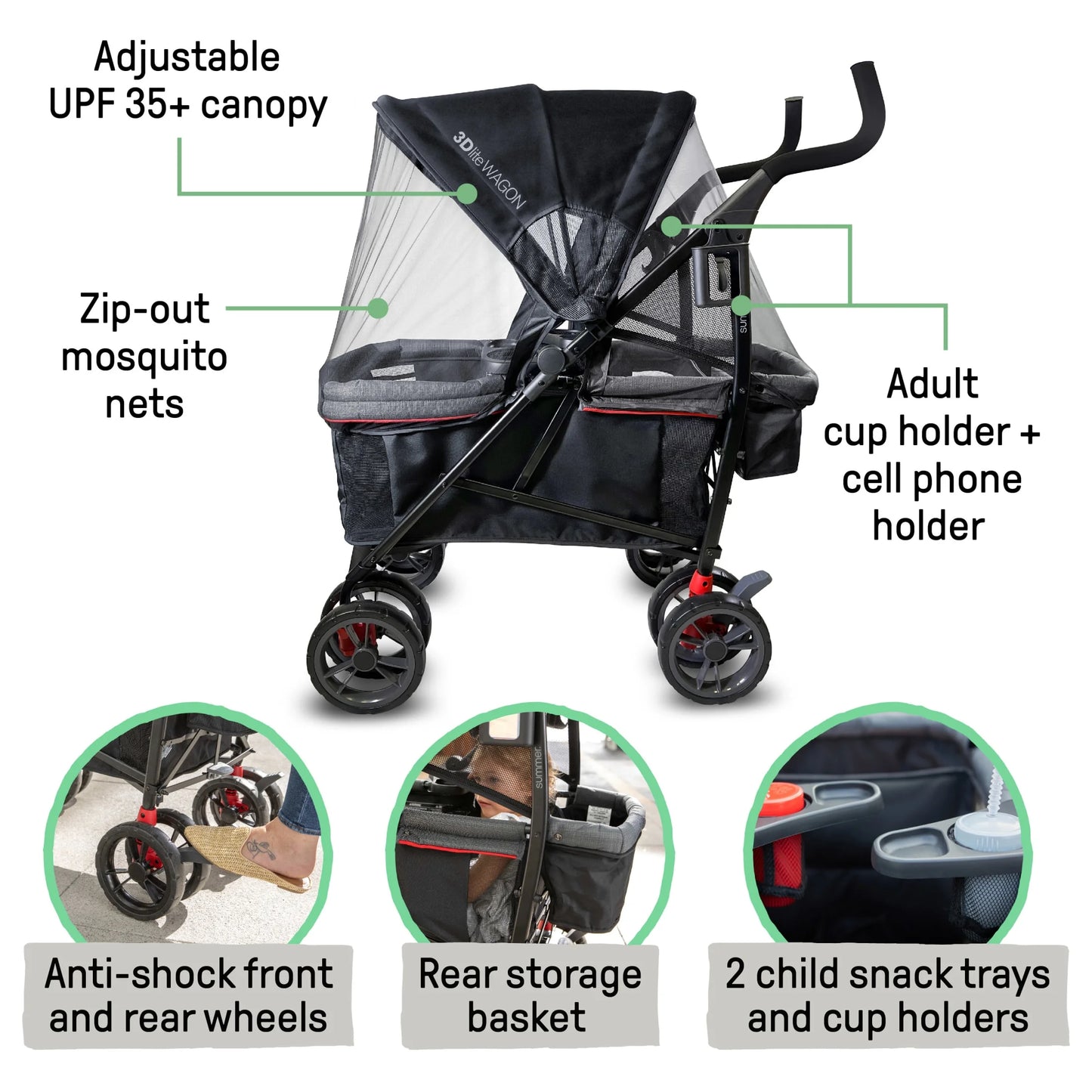 Summer by 3Dlite Wagon Convenience Stroller