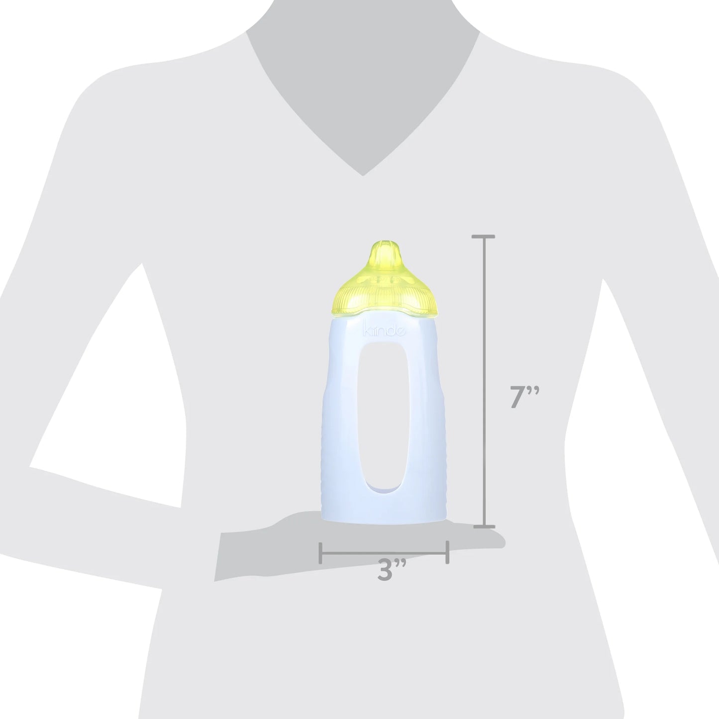 Twist Squeeze Natural Baby Breast Milk Feeding Bottle with Nipples and Case (2 Pack)