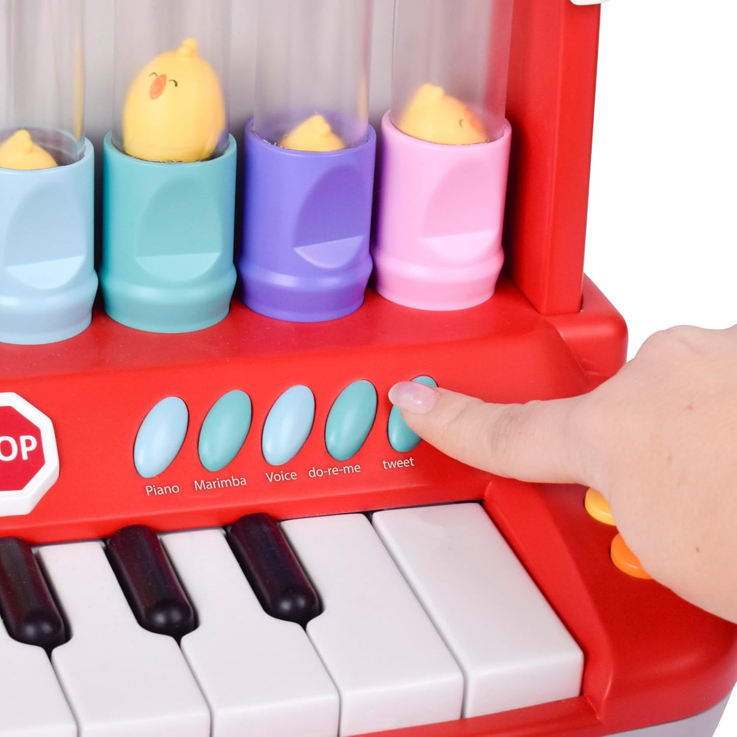 Farm Animals Keyboard Learning Toy with Silly Sounds and Light-Up Piano