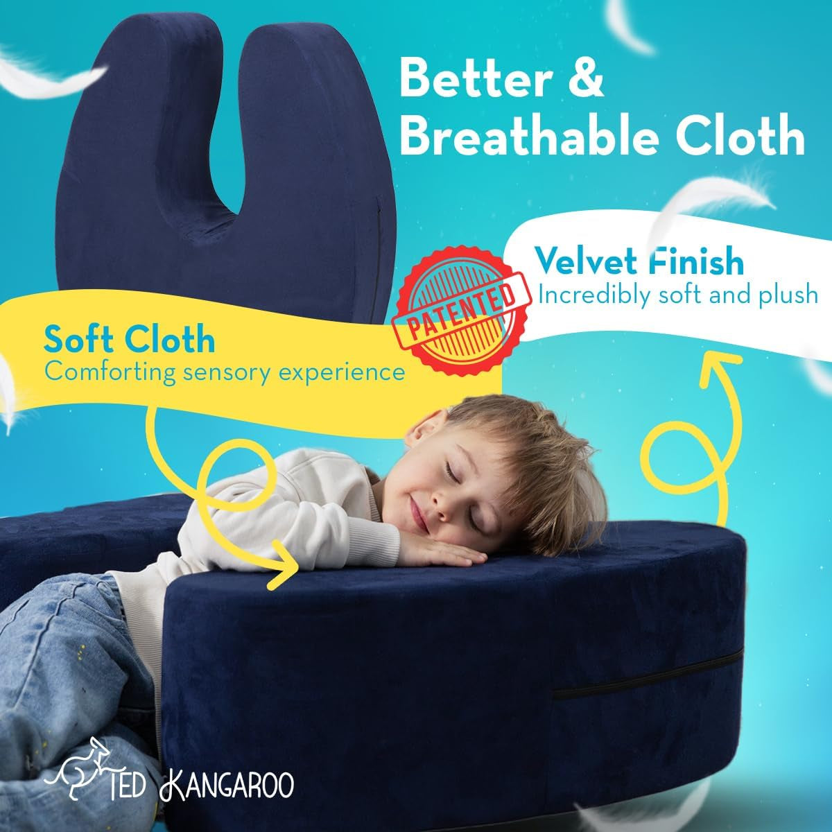 Sensory Chair for Kids | Sensory Soft Squeeze Seat for Children | Machine Washable Cover