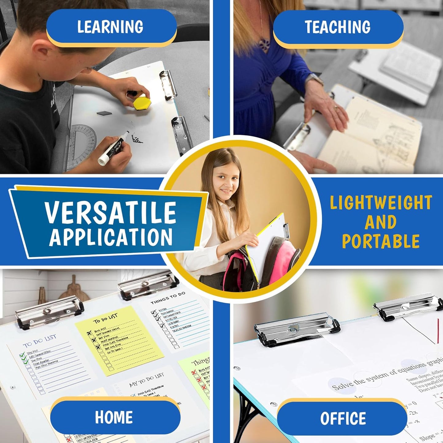 Slant Board for Writing - Adjustable Magnetic Whiteboard, 22° Angle