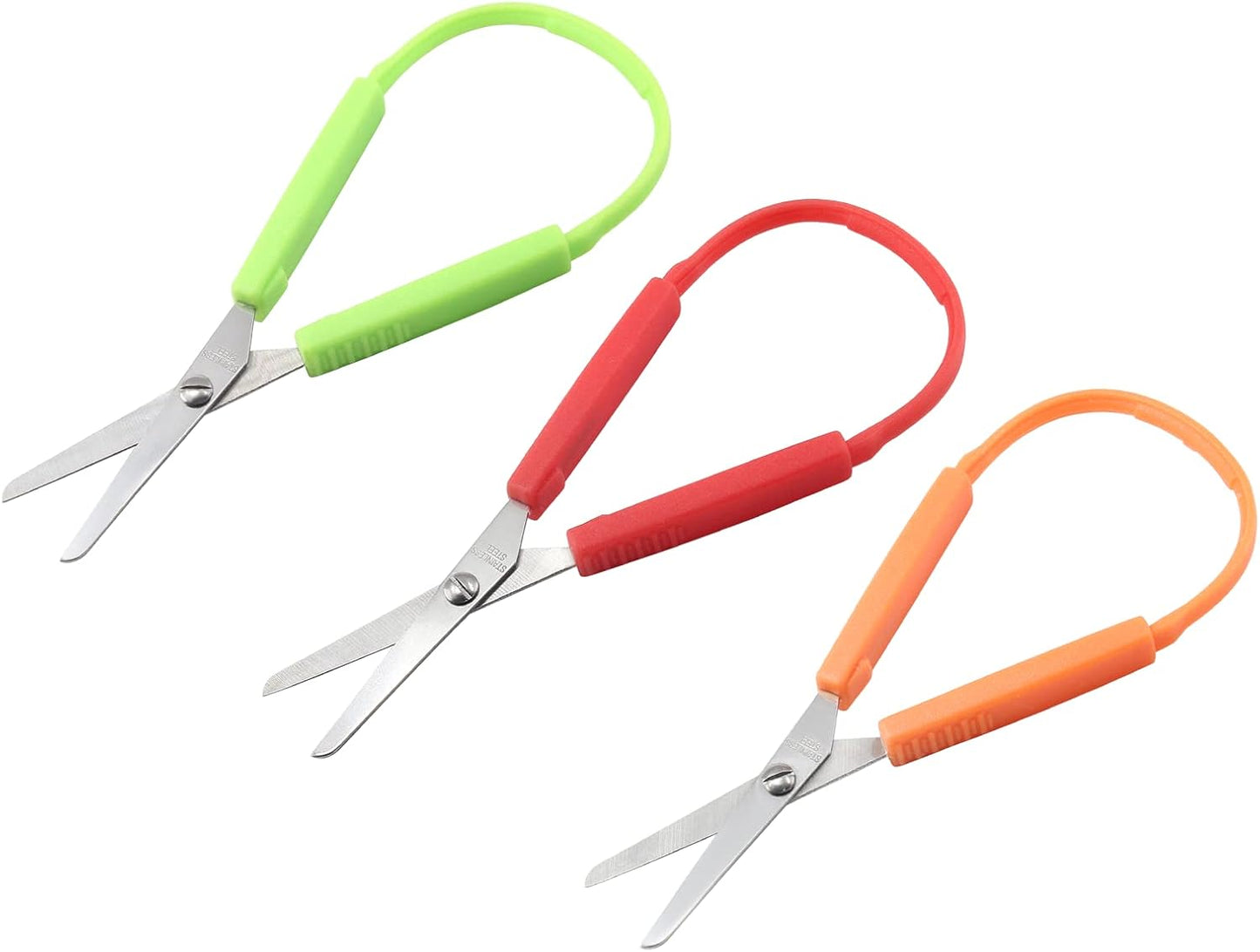 Mini Loop Adaptive Scissors for Kids with Special Needs - Right and Lefty Support for Toddlers 2-4 Years