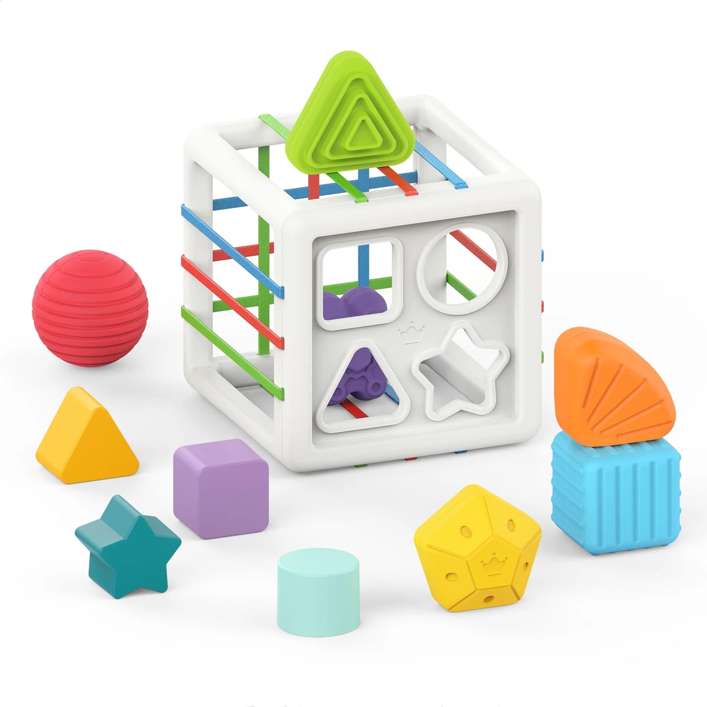 Shape Sorter Blocks Toy, Montessori Learning Toys
