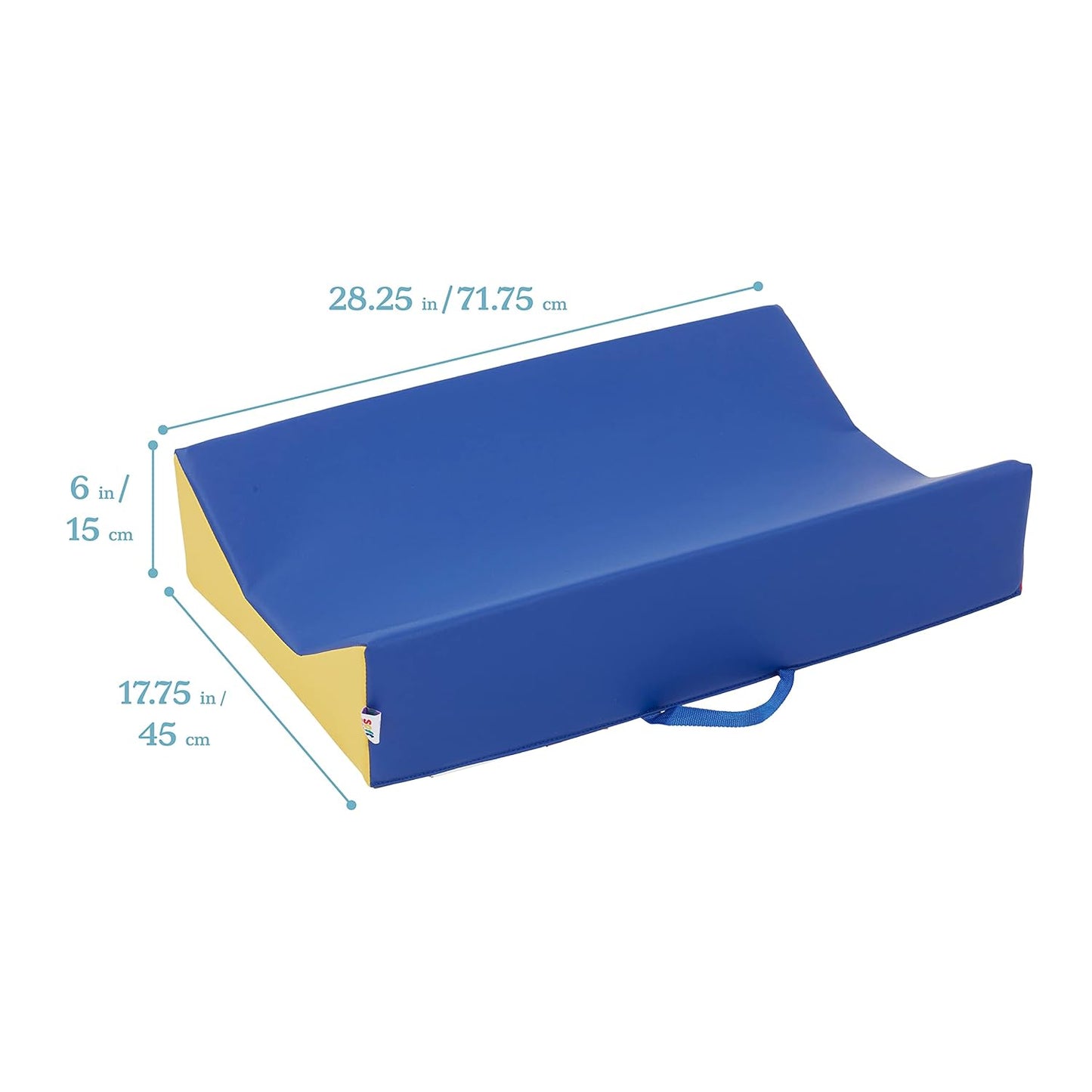 Softzone Baby Changing Pad, Contoured, Blue/Red/Yellow