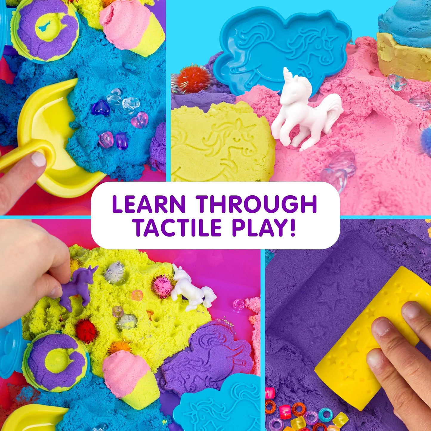 ! Explore + Create Unicorn Sensory Bin, Boys and Girls, Child, Ages 3+