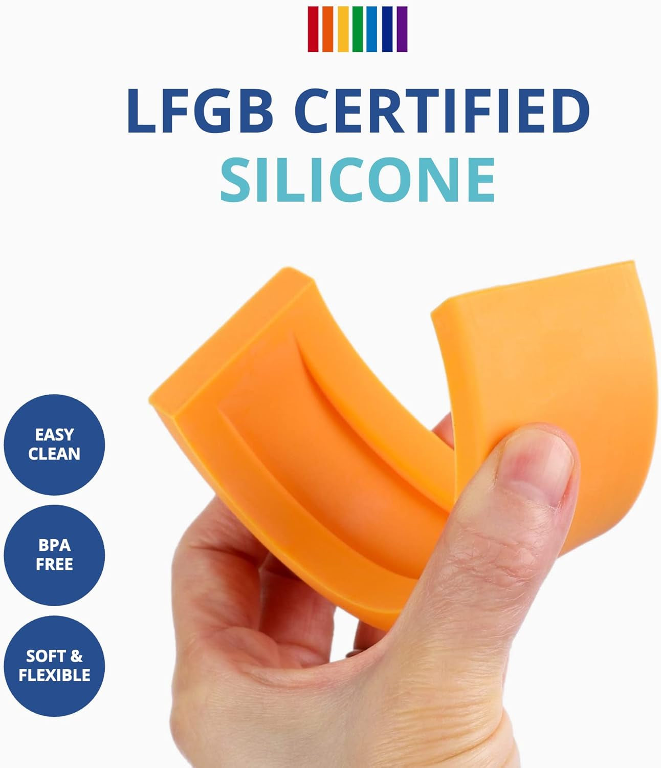 Silicone Stacker - Montessori Rainbow Nesting Puzzle