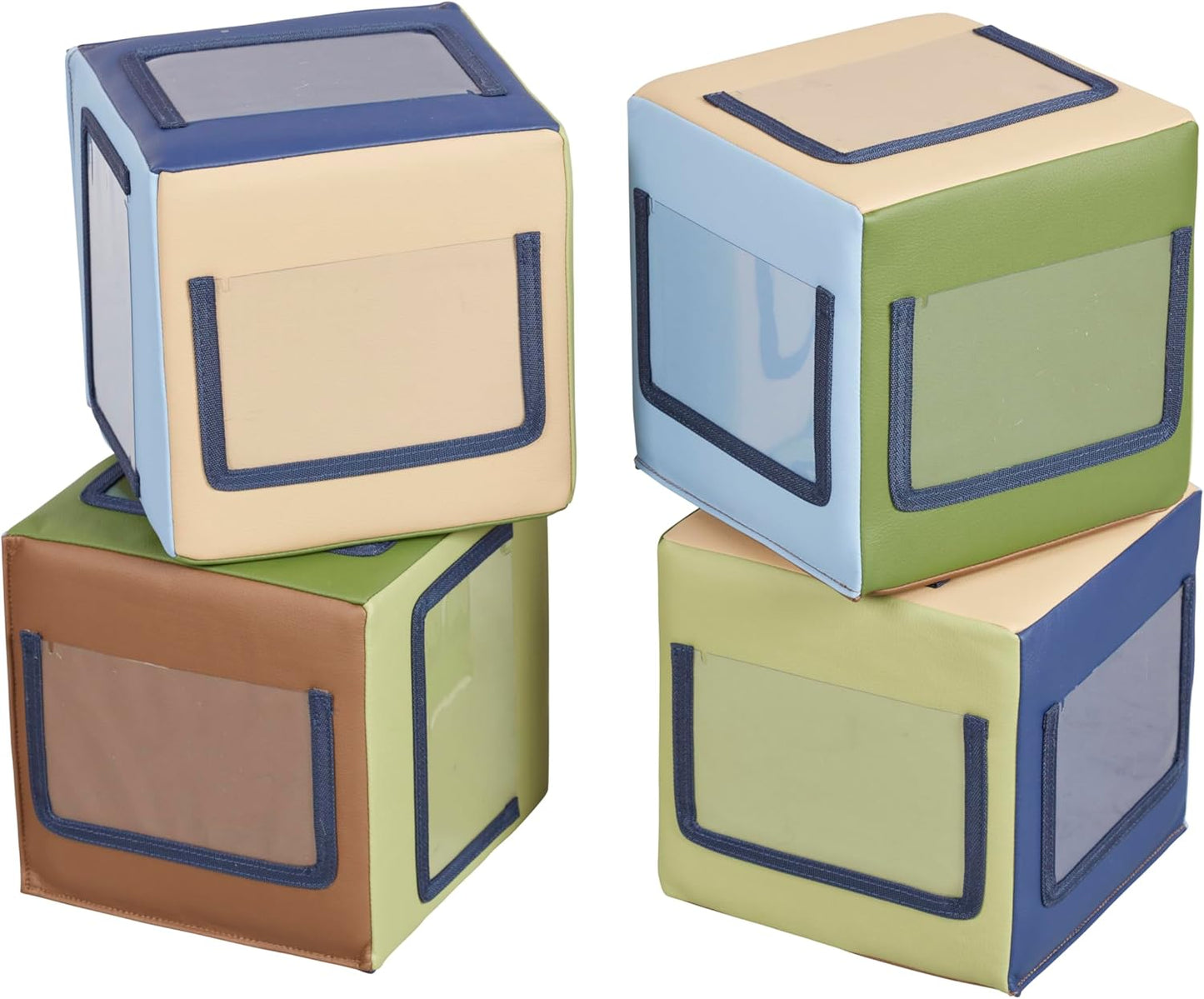 Softzone Picture Me Blocks, Activity Cubes, 4-Piece