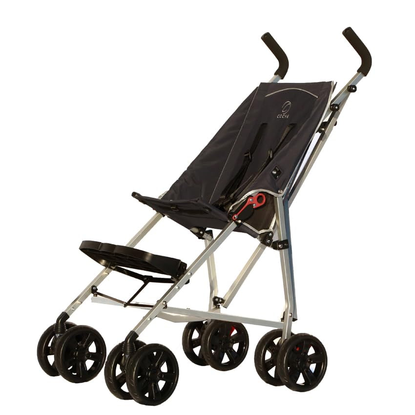XL Special Needs Stroller, Disability Stroller for Older Child, Larger Size Pushchair, Easy Folding System, Lightweight Aluminum Frame (Black)
