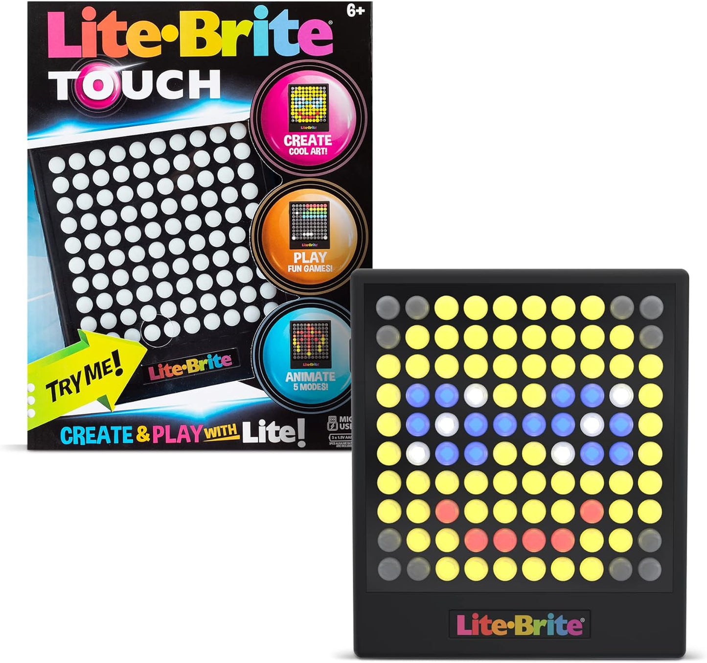 Lite-Brite Touch, Light up Portable Stem Sensory Learning Toy
