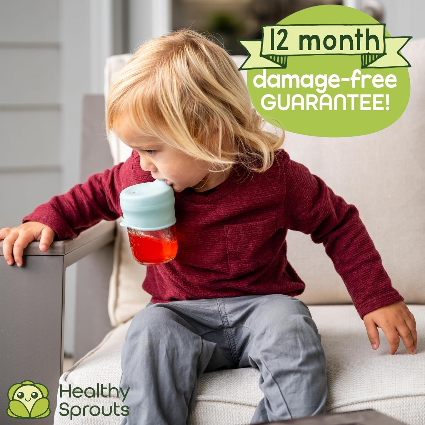 Silicone Sippy Cup Lids, Spill Proof, Fits Any Cup, Bpa-Free, 5 Pack