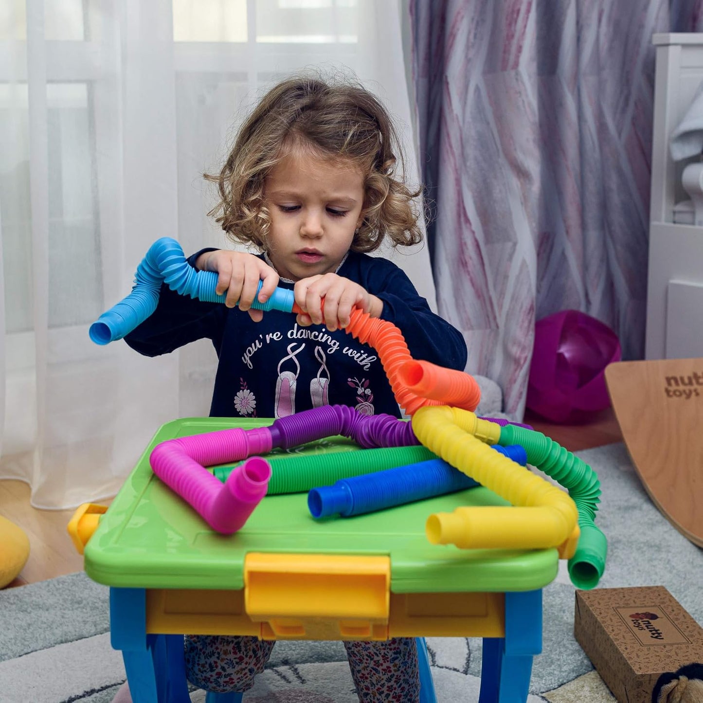 Pop Tubes Sensory Toys, 8 Pack Large