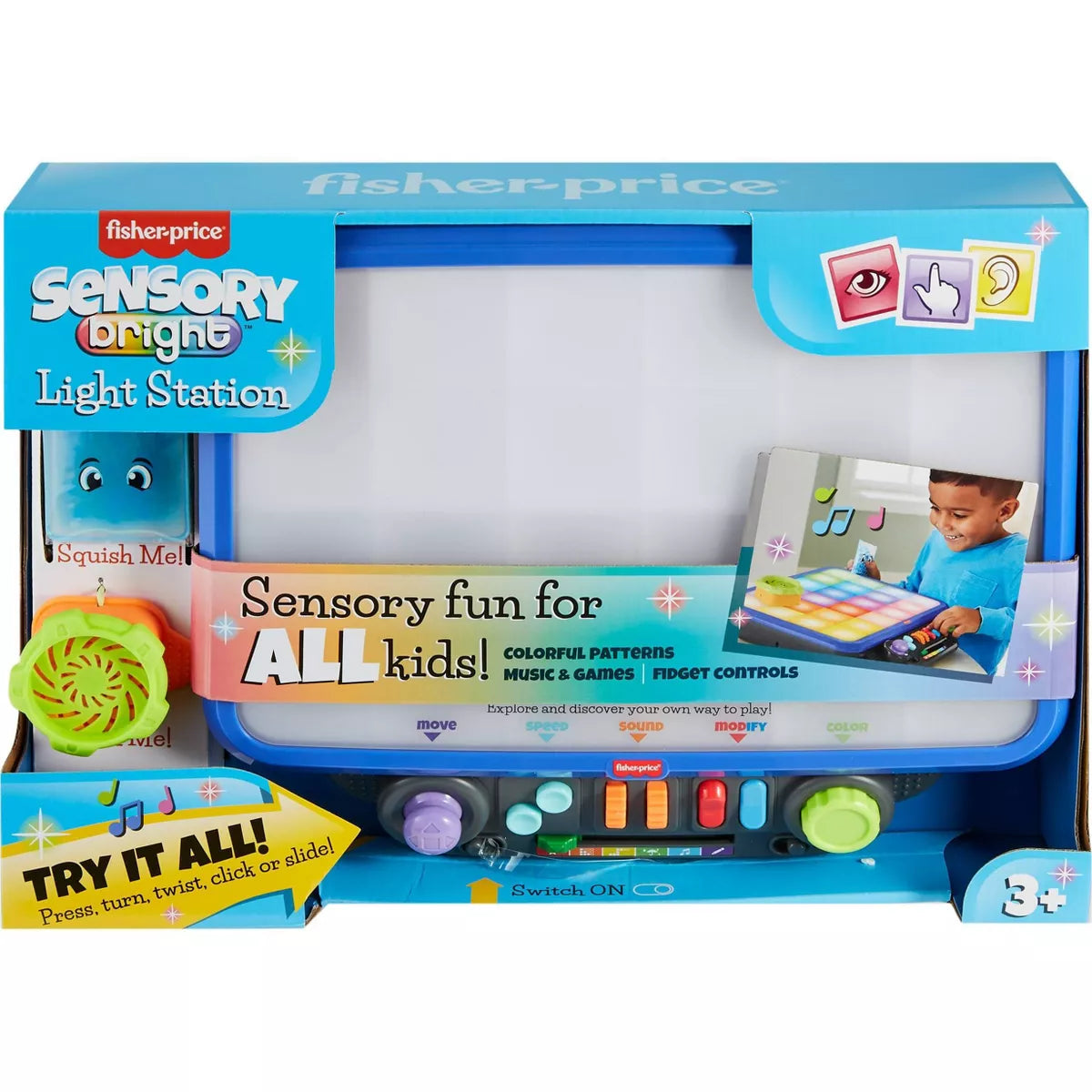 Fisher-Price Sensory Bright Light Station Electronic Learning Activity Table