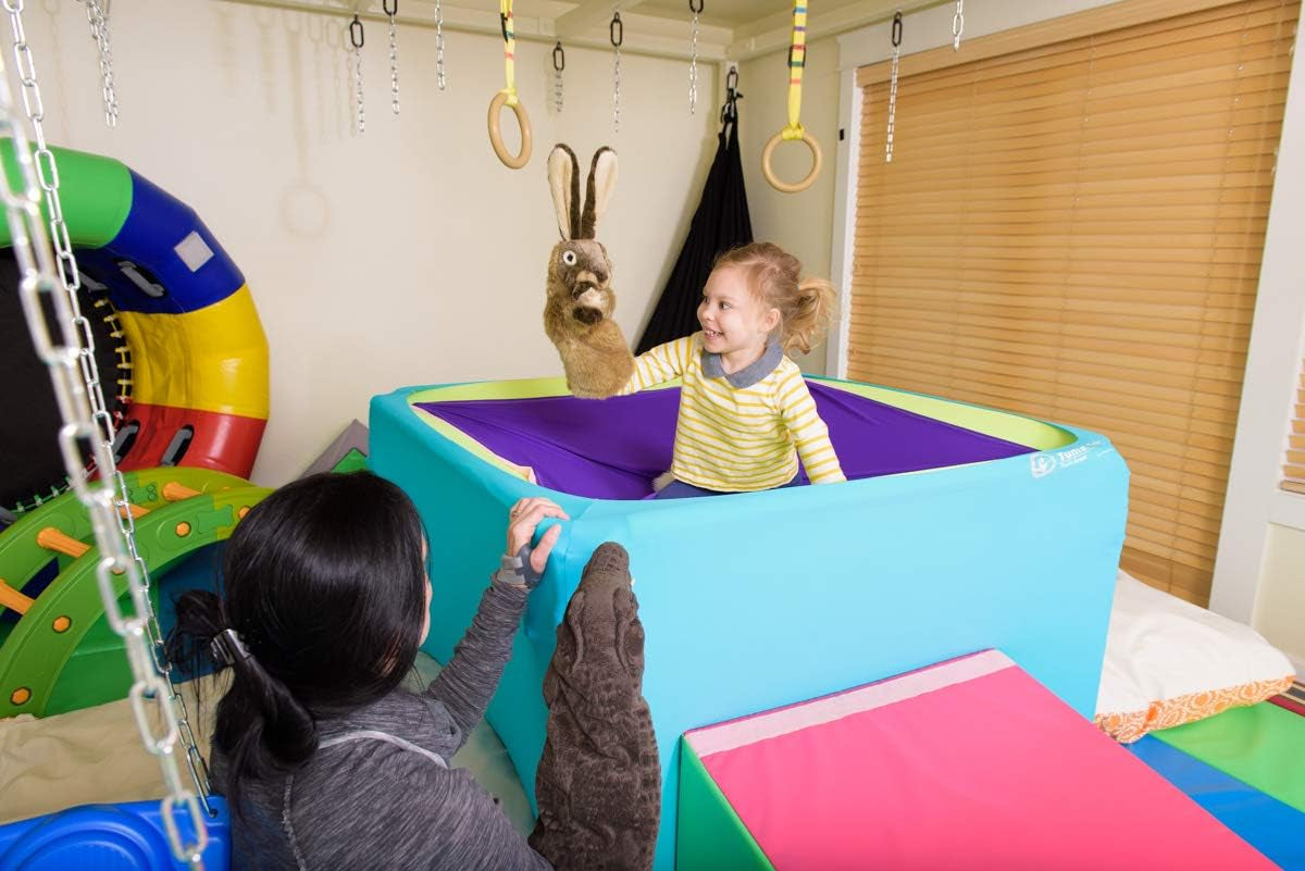 Cuddle Box, Sensory Integration, Lycra Sensory Sack