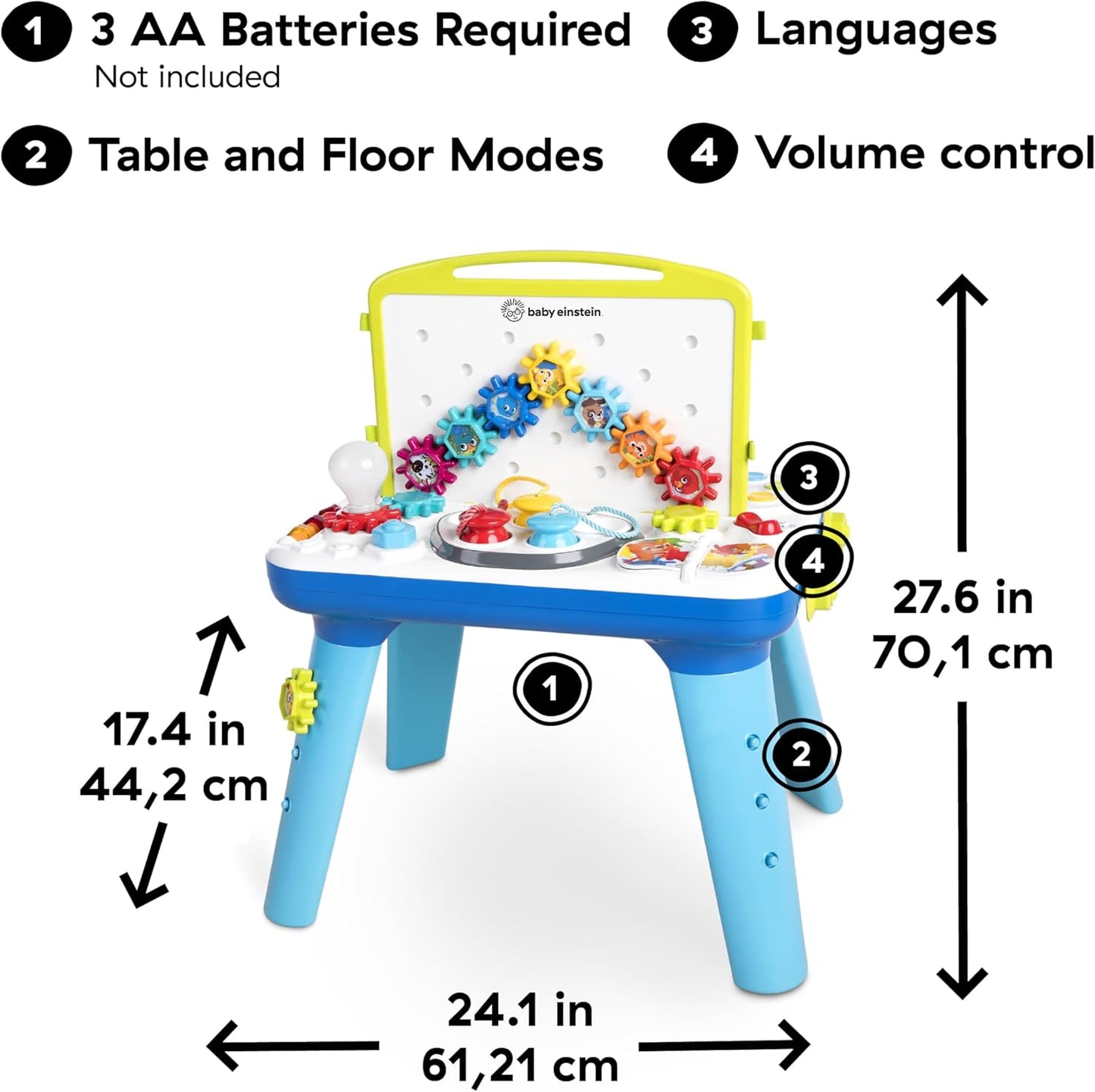 Curiosity Activity Table Twith Lights and Melodies, Montessori & STEAM Inspired