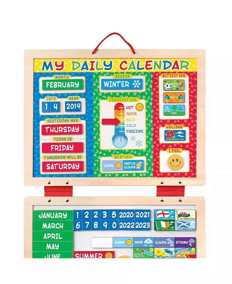 Kids' My First Daily Calendar Magnetic Toy