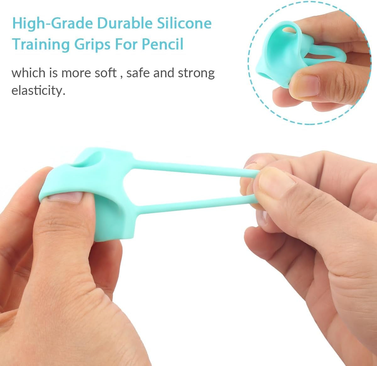 Training Grips, Writing Aid Grip Trainer for Kids, Preschoolers, Children, Adults, Special Needs for Lefties or Righties(4Pcs)
