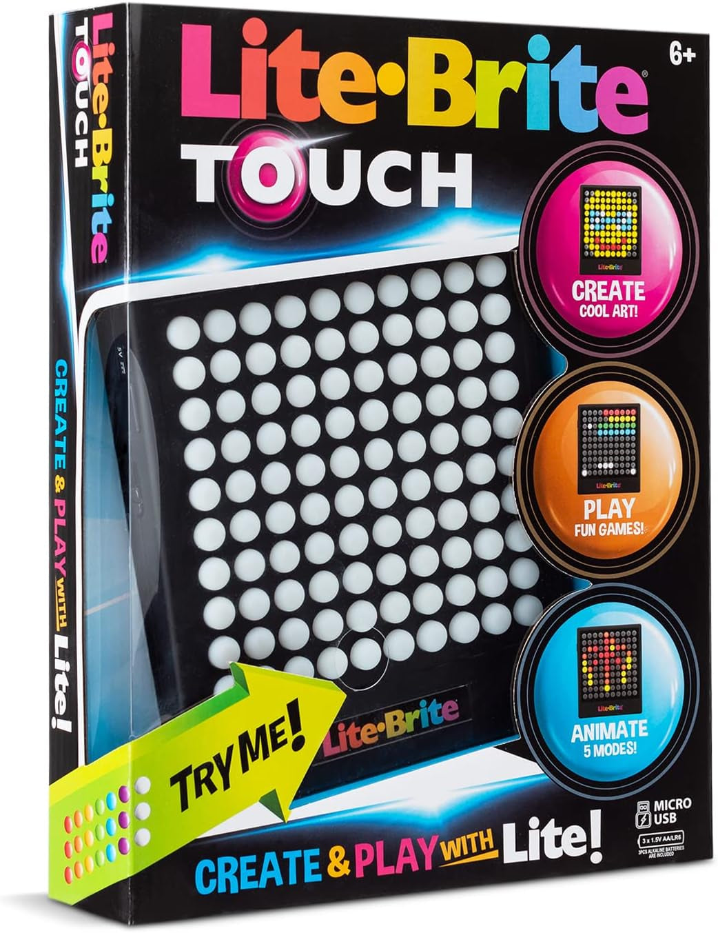 Lite-Brite Touch, Light up Portable Stem Sensory Learning Toy