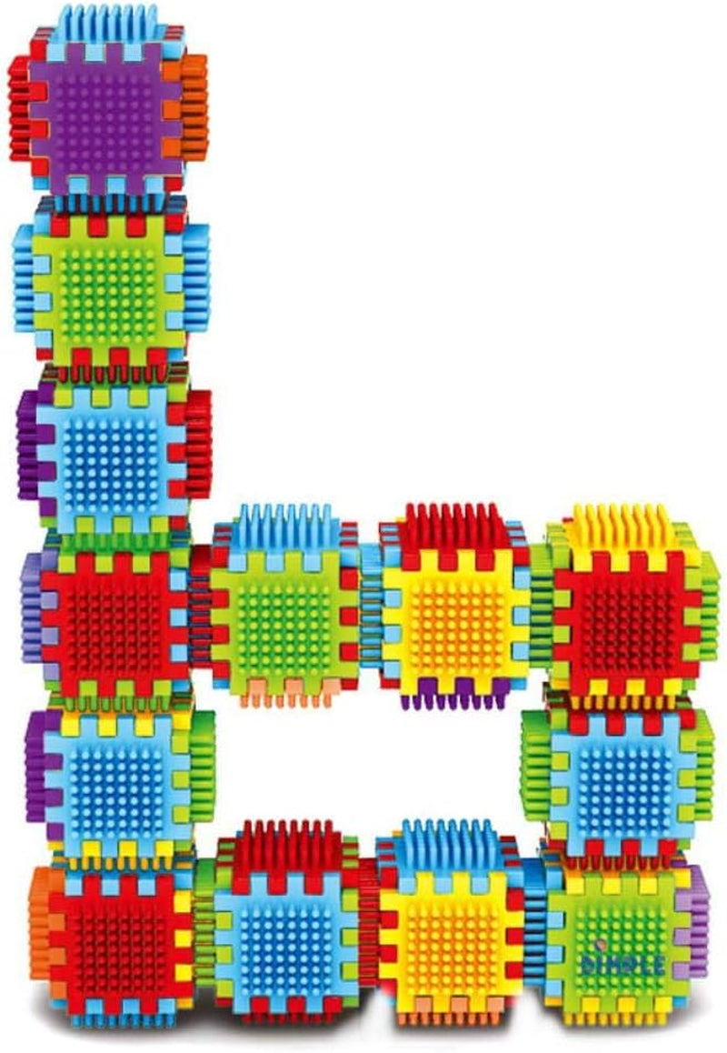 2 Sets of 60 Blocks Total 720-Piece Set Large Stacking Blocks and Interconnecting Building Set for Boys & Girls, Great Toy for Child Development for Kids and Toddlers