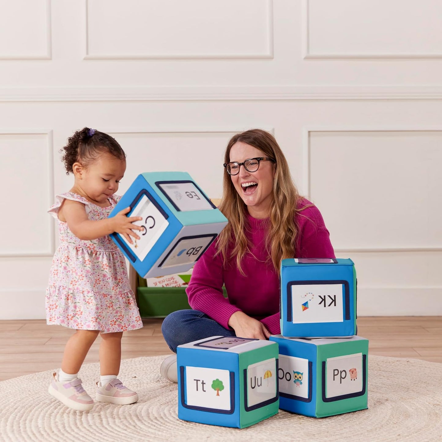 Softzone Picture Me Blocks, Activity Cubes, 4-Piece
