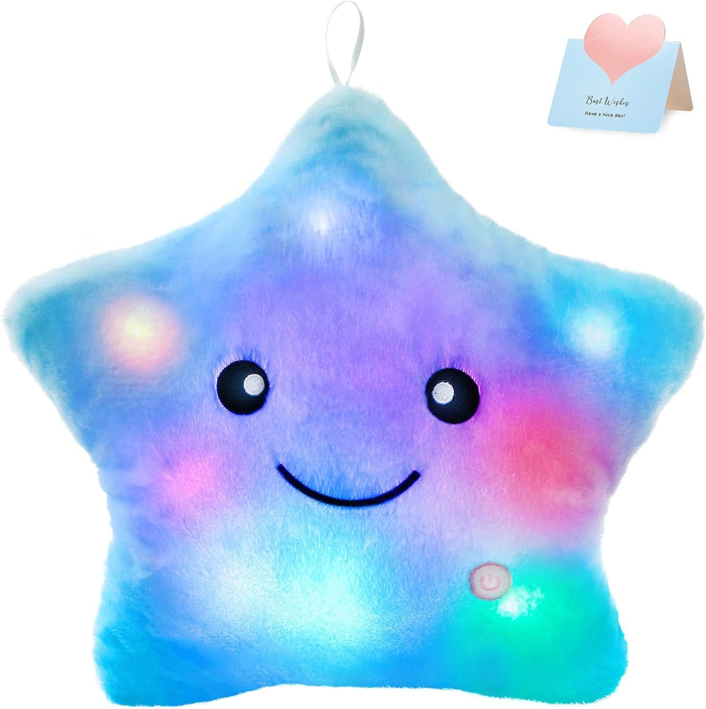 Twinkle Star Glowing LED Night Light Plush Pillows Stuffed Animal