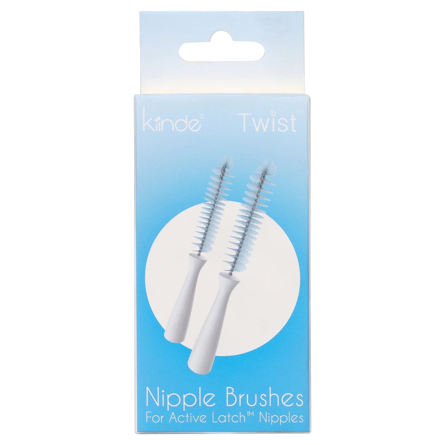 Twist Pouch 2-Piece Baby Bottle Nipple Brush Set for All Brands/Parts