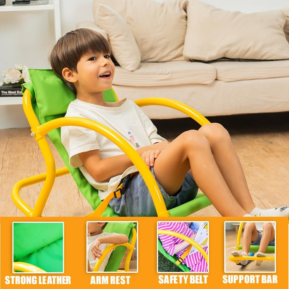 Kids Sensory Autism Chair - Rocking Seesaw Sensory Seat for Kids - Toddlers 3-5