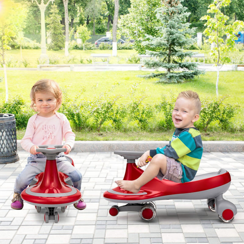 Wiggle Car Ride-On Toy with Flashing Wheels