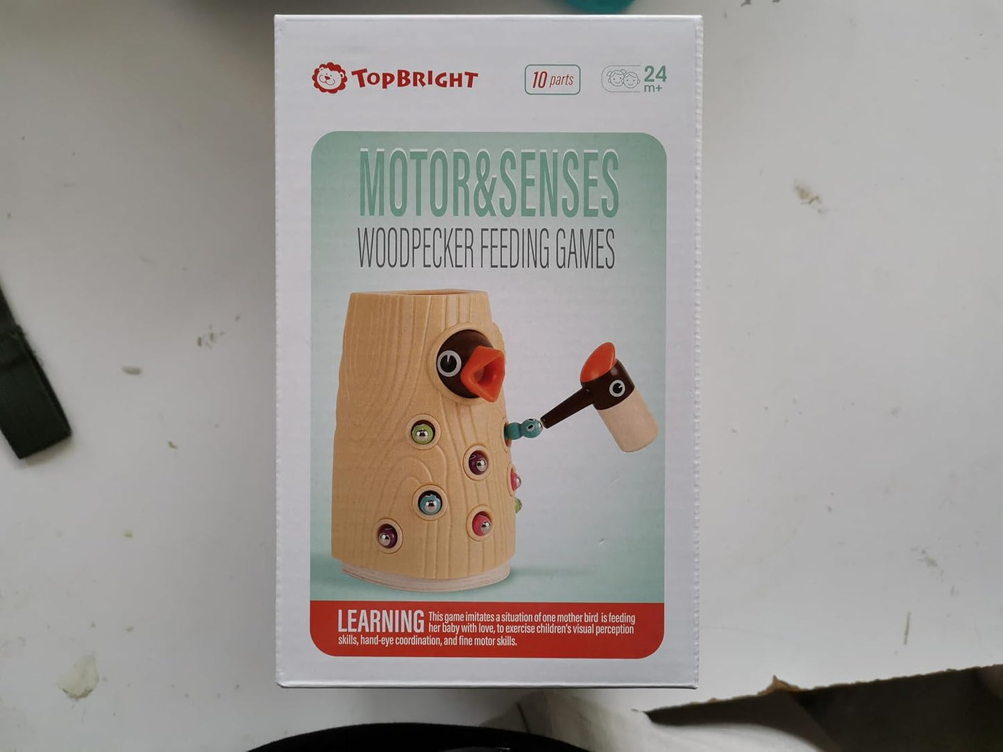 Montessori Toys, Woodpecker Worm Magnetic Bird Feeding Game