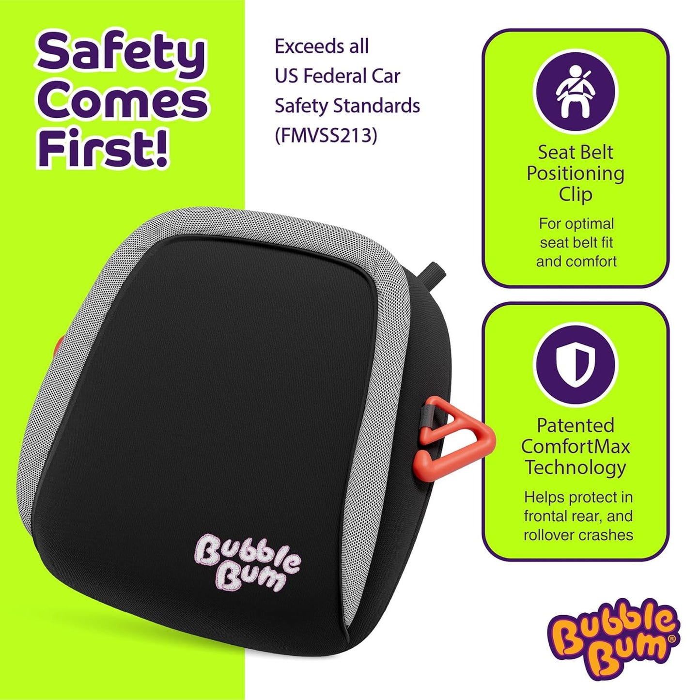 Inflatable Booster Car Seat – Compact for Uber - Ages 4-11
