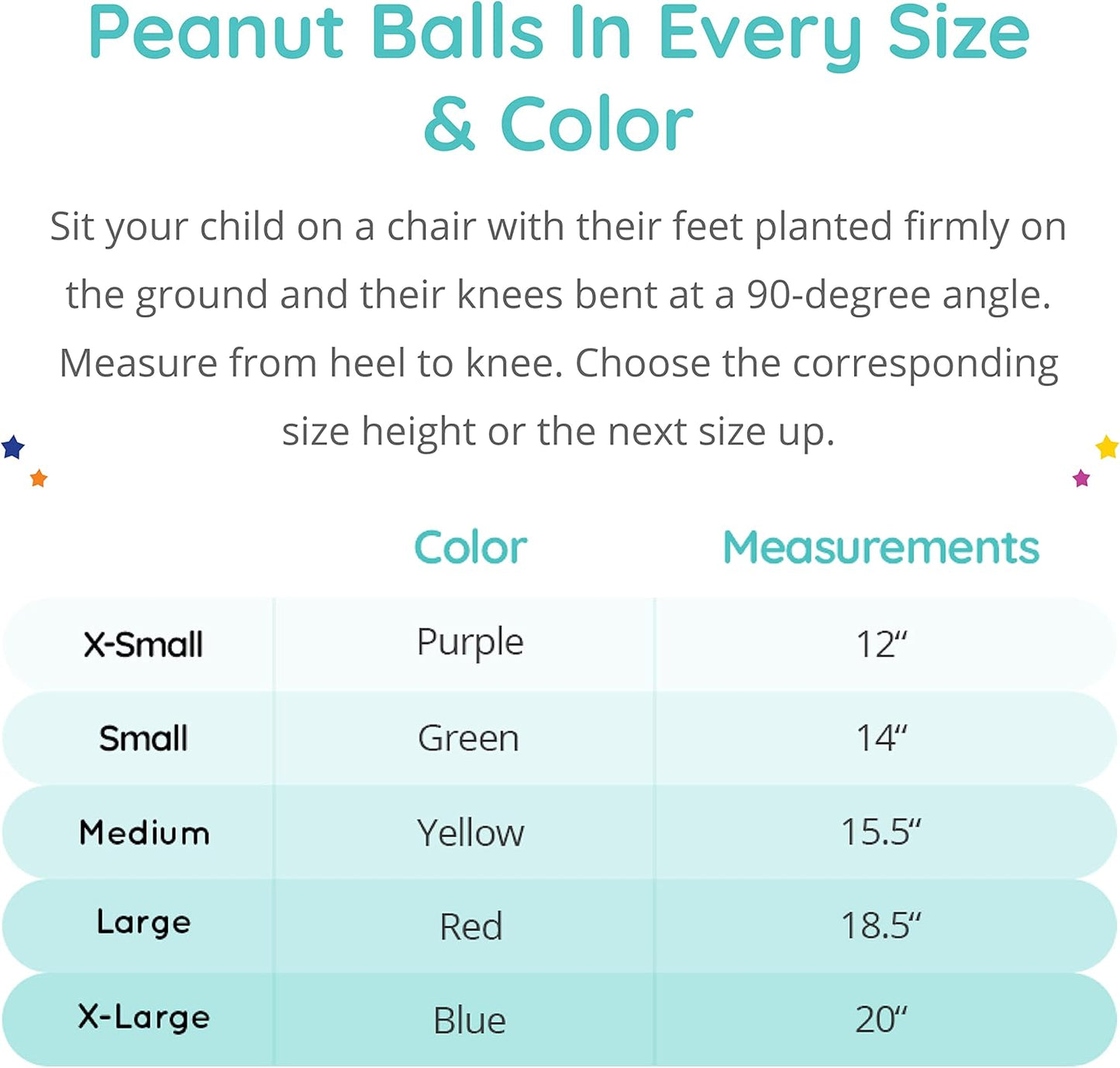Peanut Balance Ball for Exercise, Therapy or Dynamic Seating