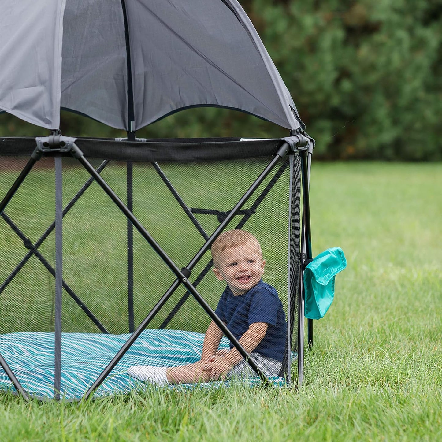 Go with Me Eclipse Mesh Portable Playard, Playpen, Sun Canopy