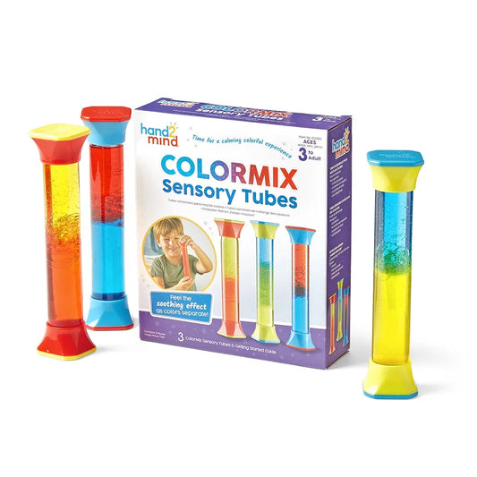 Colormix Sensory Fidget Tubes, Sensory Toys for Sensory Play, Play Therapy Toys (Set of 3)