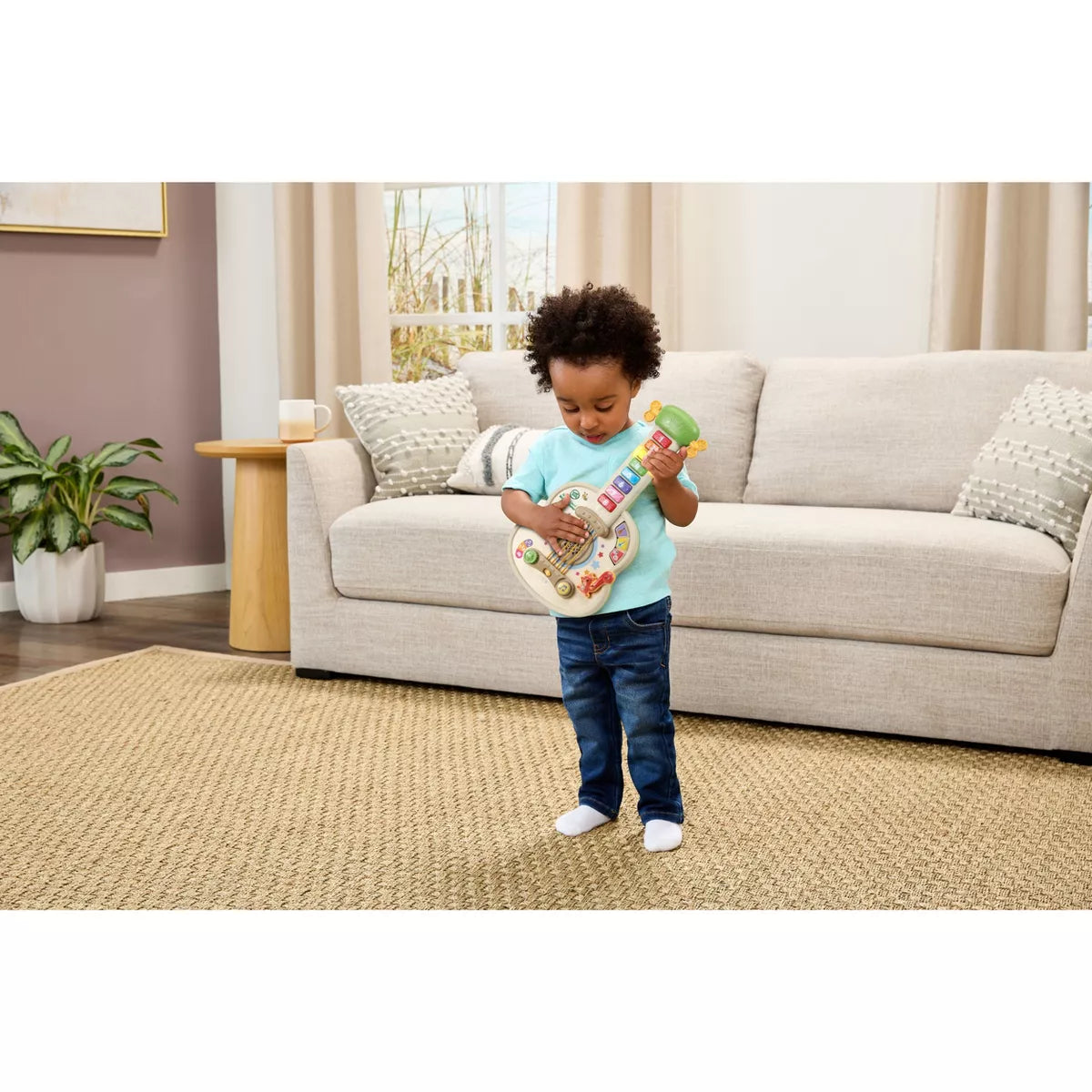 Leapfrog Strum & Count Wooden Guitar