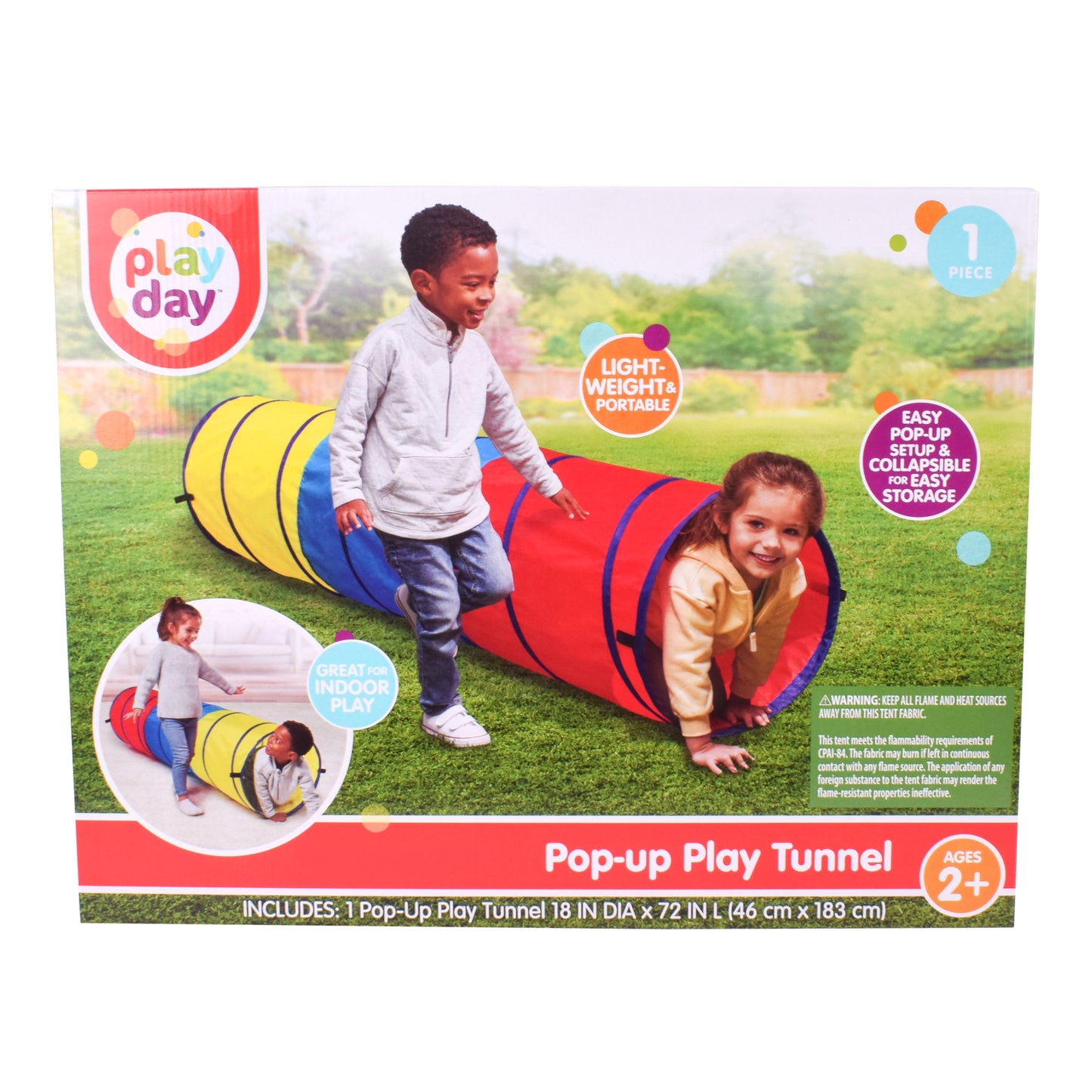 Pop-Up Crawl through Tunnel for Kids 3+