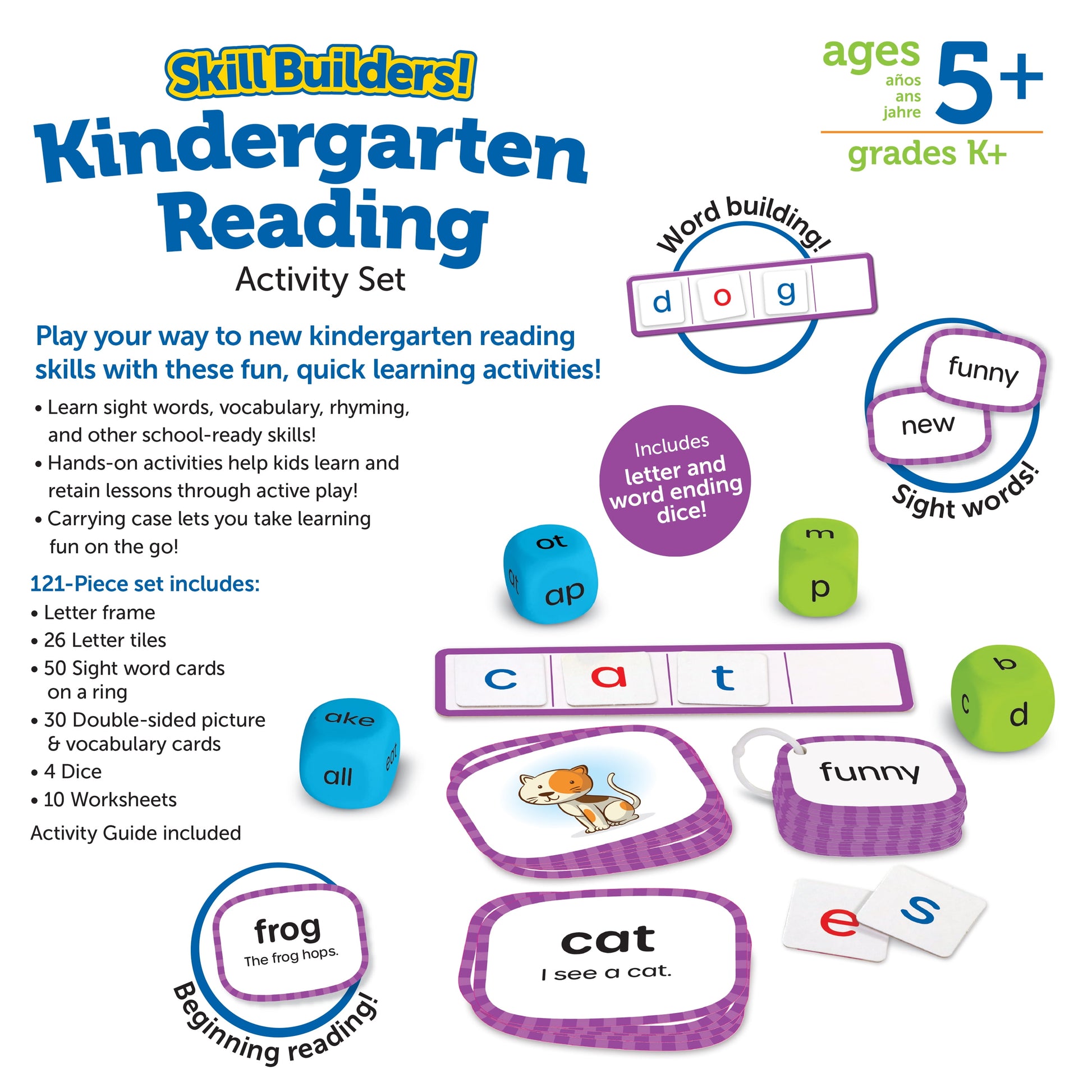 Skill Builders! Kindergarten Reading - Learning Activities for Boys and Girls 5+