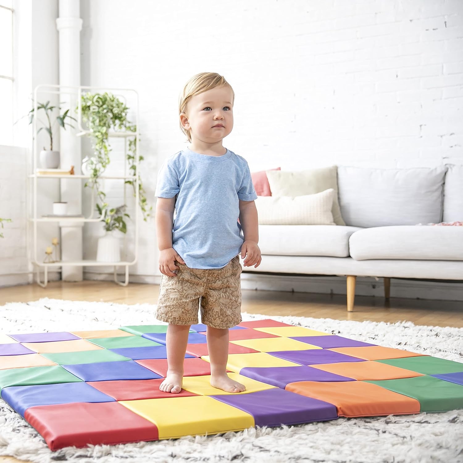 Softzone Patchwork Activity Mat, Folding Playmat