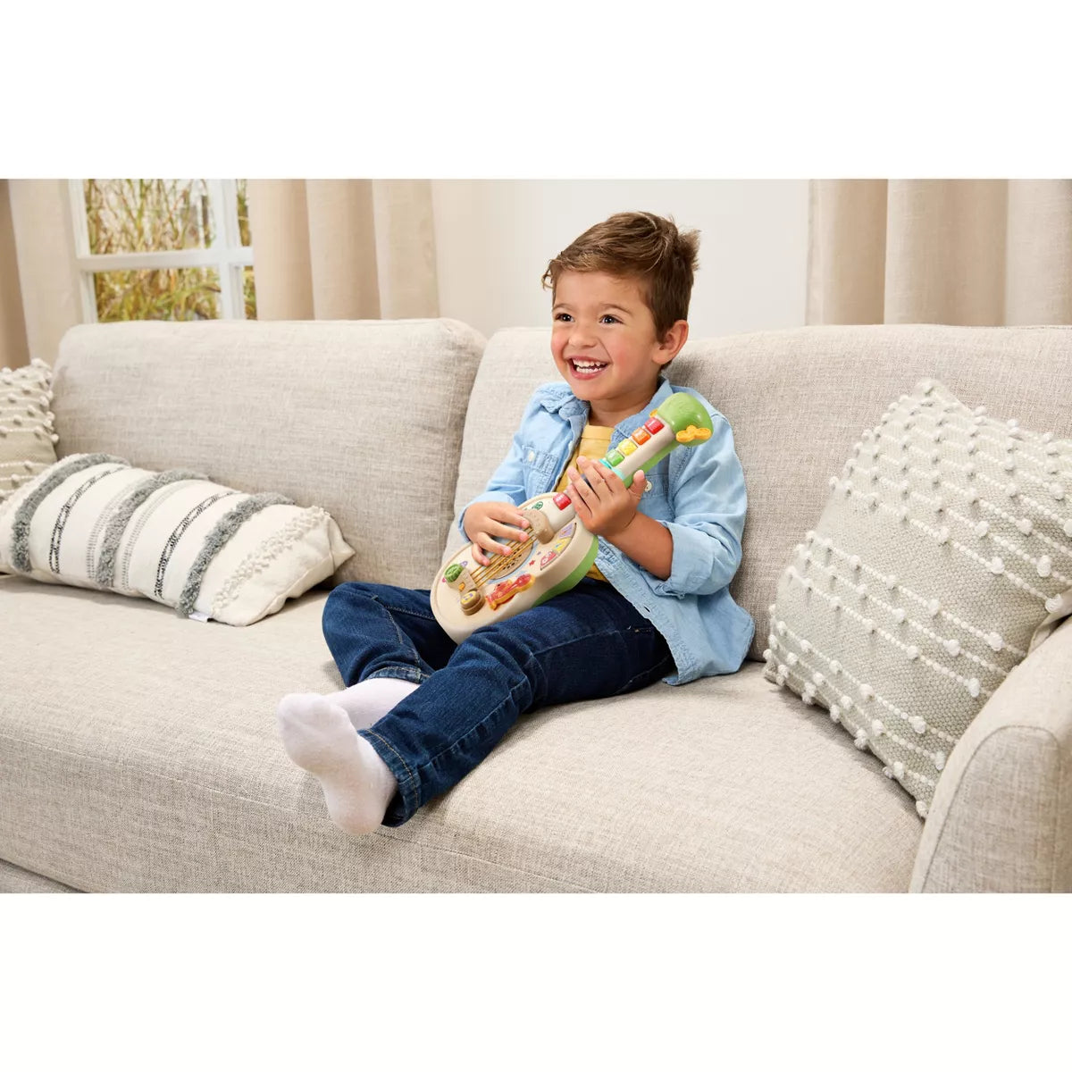 Leapfrog Strum & Count Wooden Guitar