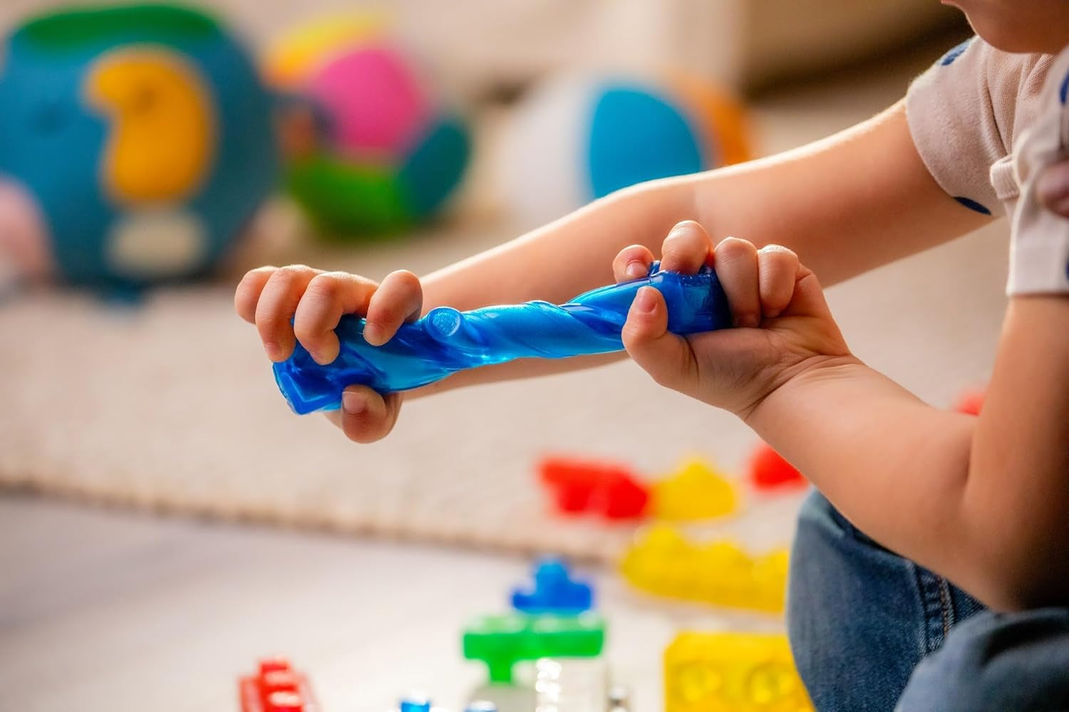 Jelly Blox Vrooom! Truck Kit, Includes 35 Blocks Kids Can Squeeze, Stretch and Squish