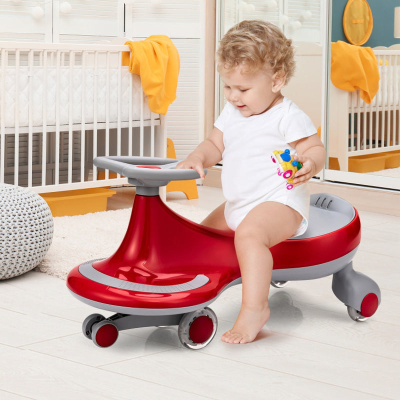 Wiggle Car Ride-On Toy with Flashing Wheels
