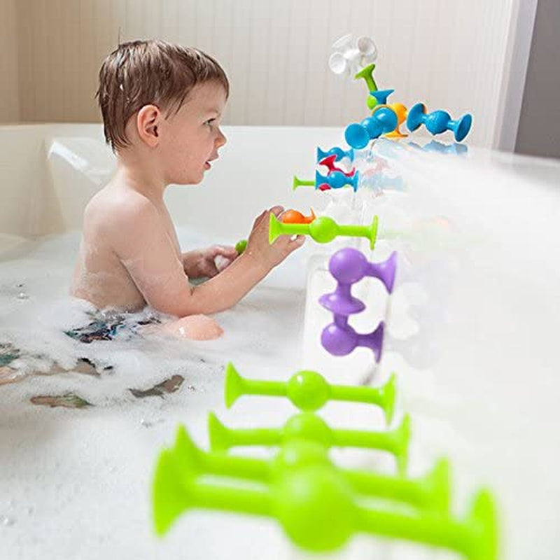 Squigz Starter Set, 24 Piece Suction Bath Toys, Sensory Toys for Kids 3 and Up