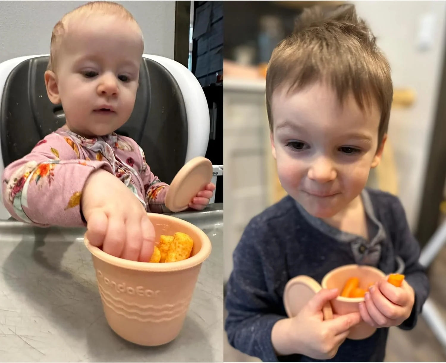 Multicolor Silicone Reusable Baby Food Small Snack Containers (12 Count)