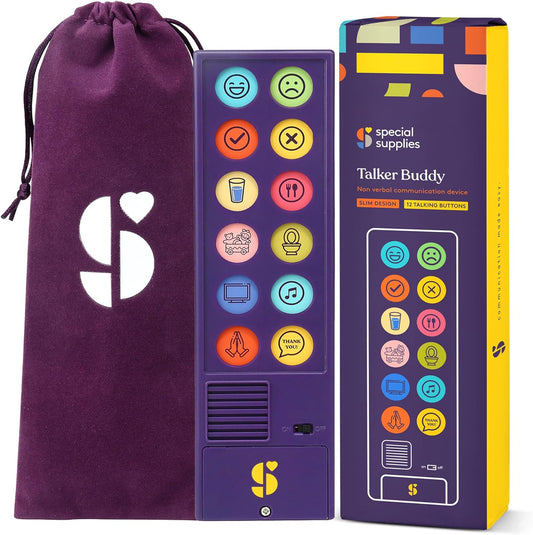 AAC Communication Device for Speech Therapy, Talking Device for Non Verbal Kids & Adults