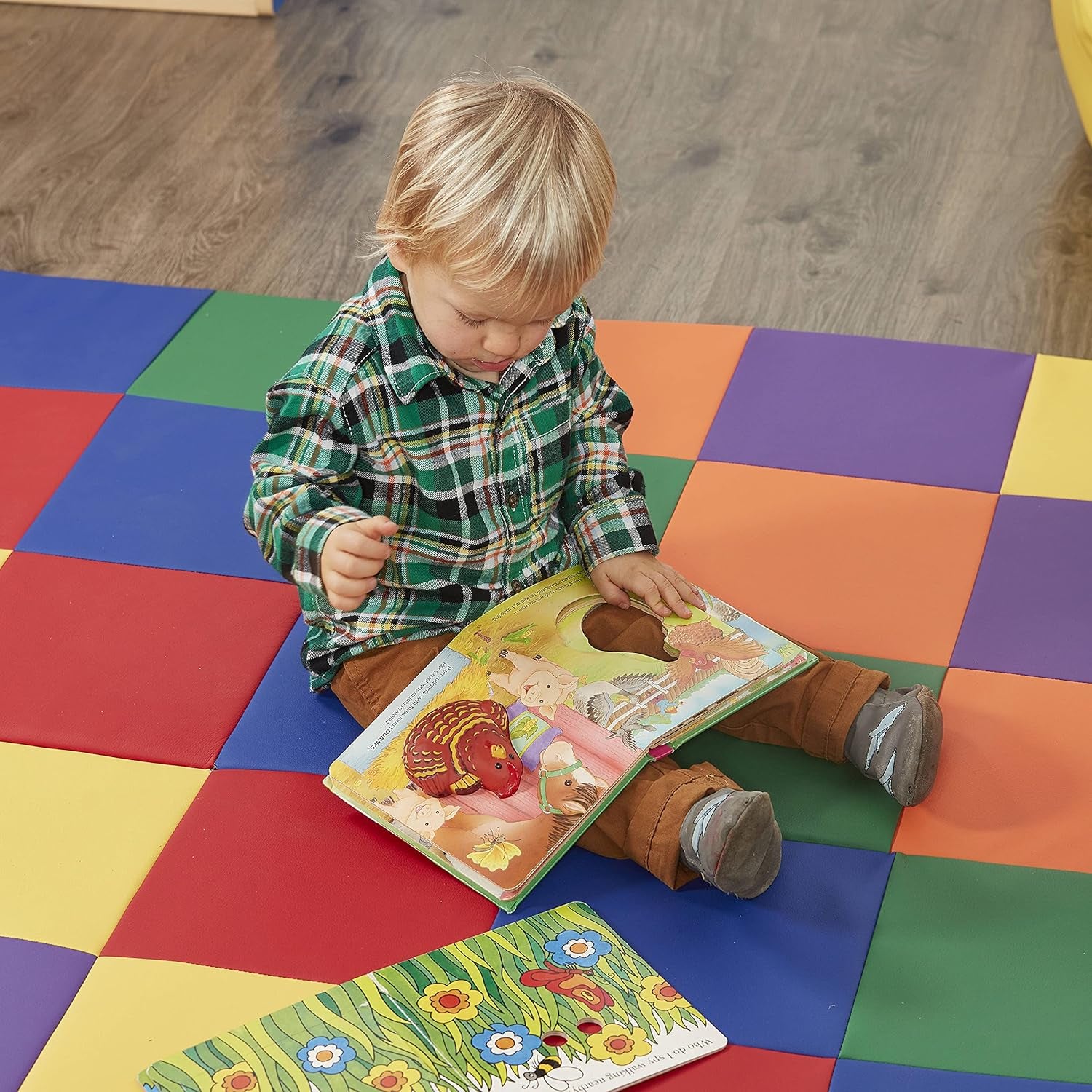 Softzone Patchwork Activity Mat, Folding Playmat
