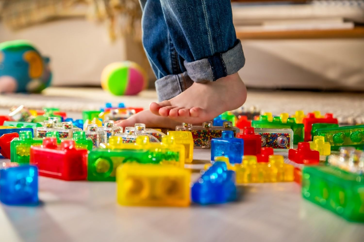 Jelly Blox Vrooom! Truck Kit, Includes 35 Blocks Kids Can Squeeze, Stretch and Squish