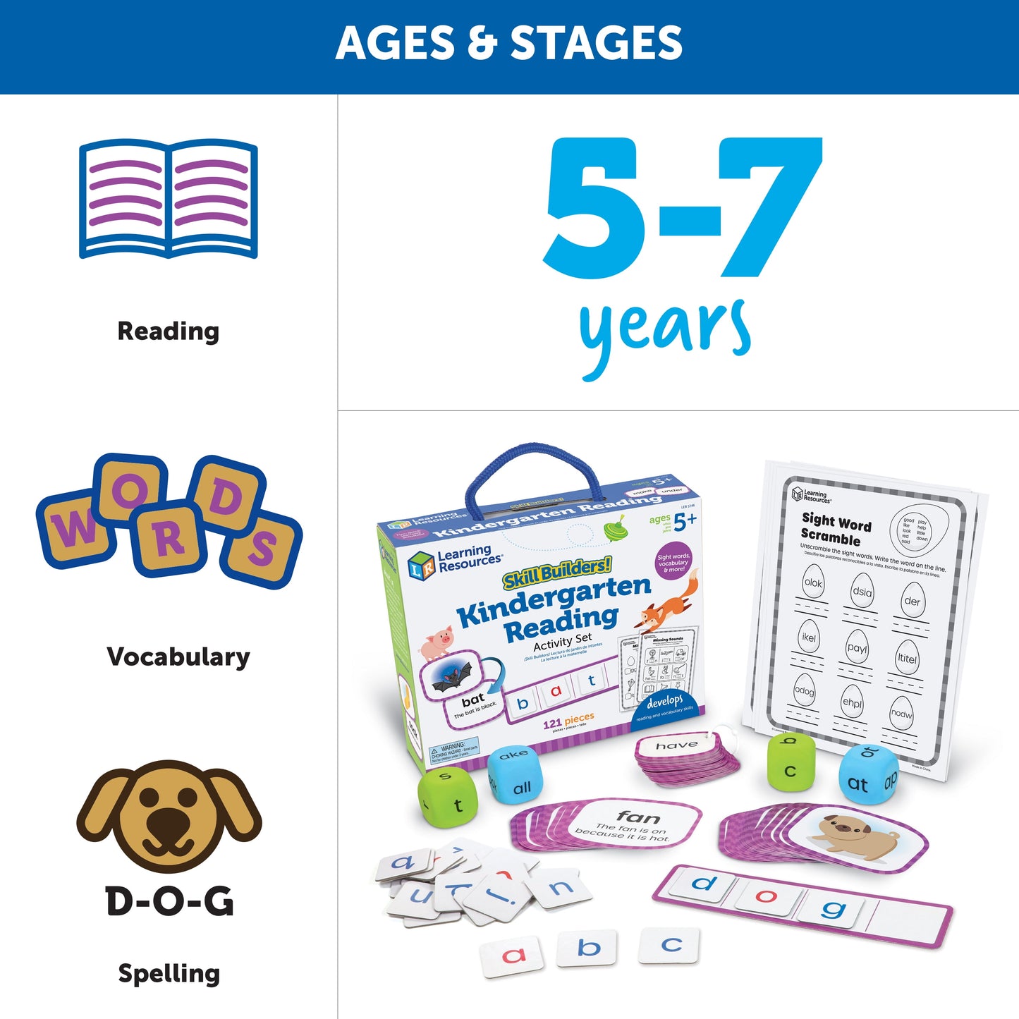 Skill Builders! Kindergarten Reading - Learning Activities for Boys and Girls 5+