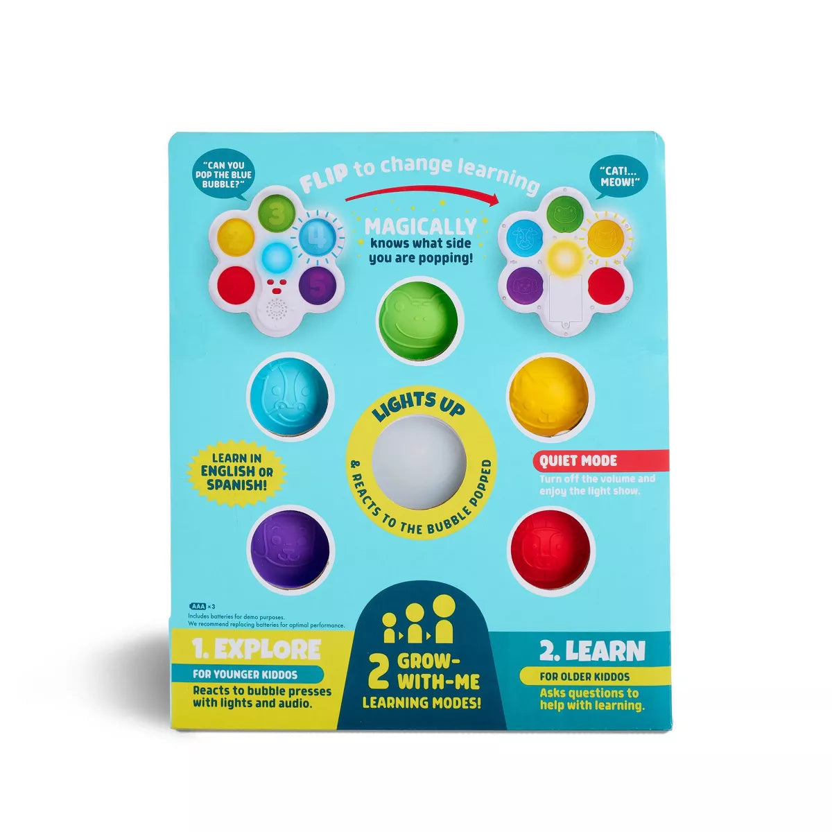 Chuckle & Roar Pop It & Learn - Lights, Sounds, Sensory!